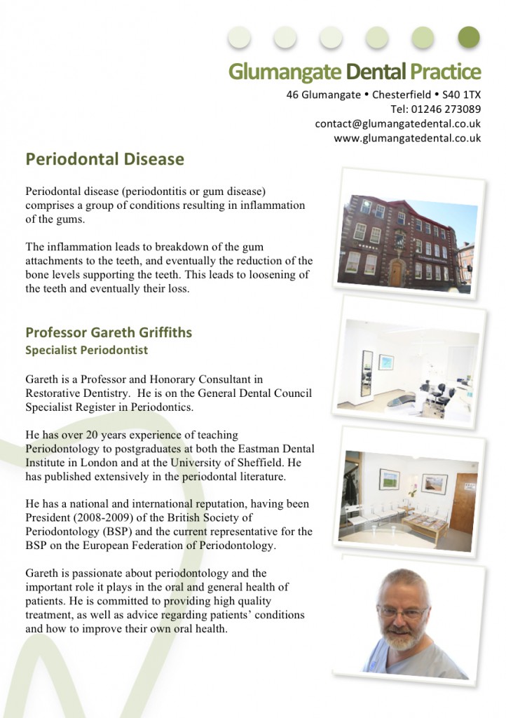 Patient Information Leaflet for Perio p1